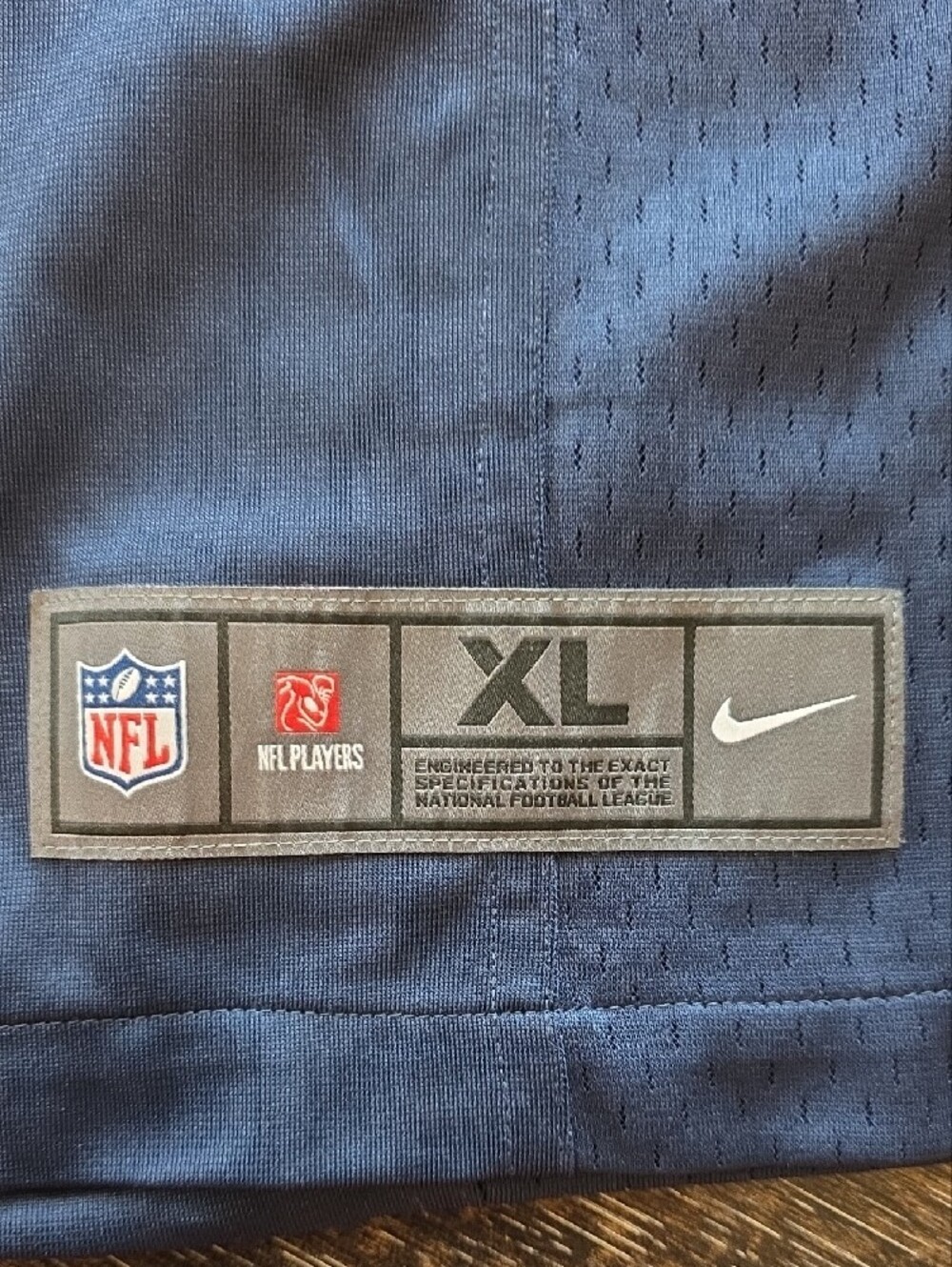 NFL Kids Navy and Gold Rams Football Jersey #77 - Picture 2 of 6